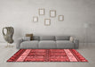 Modern Red Washable Rugs