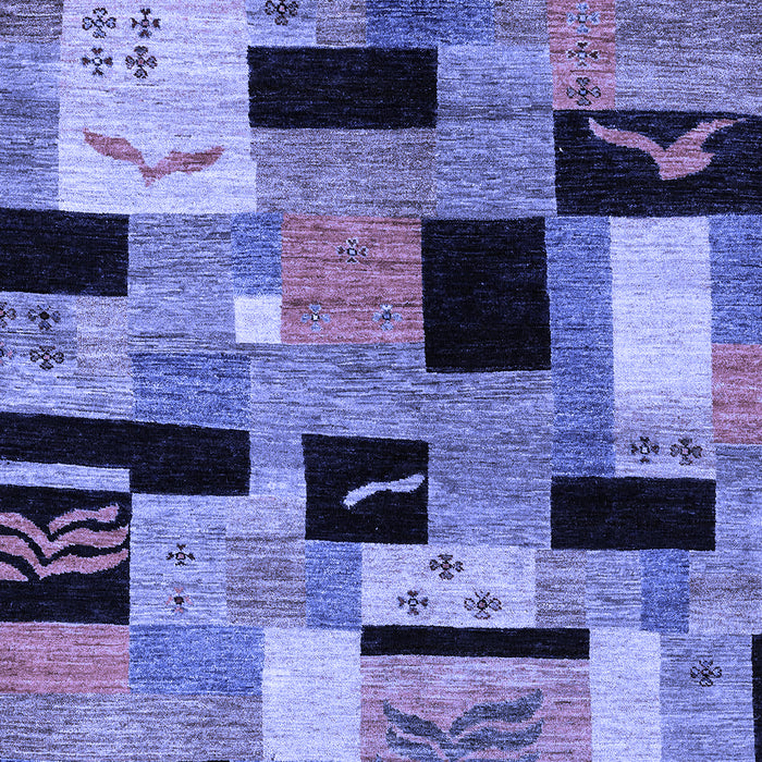 Machine Washable Abstract Blue Modern Rug, wshabs4276blu