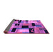 Sideview of Abstract Purple Modern Rug, abs4276pur