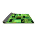 Sideview of Abstract Green Modern Rug, abs4276grn