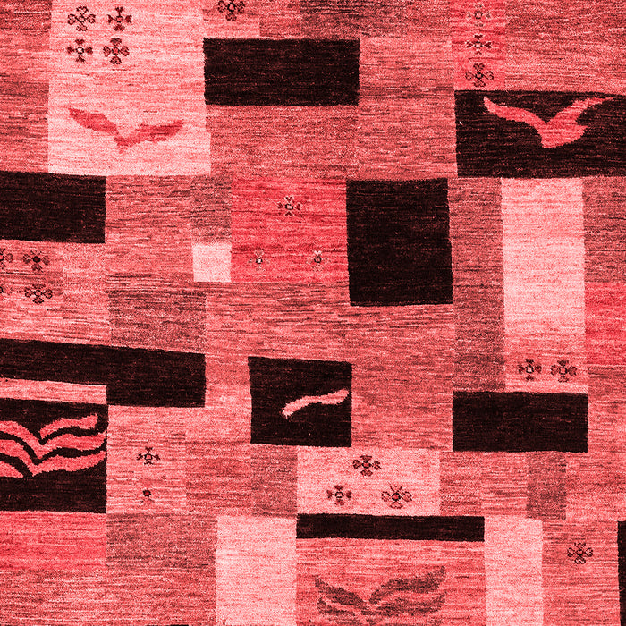 Abstract Red Modern Area Rugs