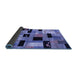 Sideview of Abstract Blue Modern Rug, abs4276blu