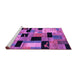 Sideview of Machine Washable Abstract Purple Modern Area Rugs, wshabs4276pur