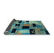 Sideview of Abstract Light Blue Modern Rug, abs4276lblu