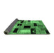 Sideview of Abstract Emerald Green Modern Rug, abs4276emgrn