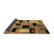 Sideview of Abstract Brown Modern Rug, abs4276brn