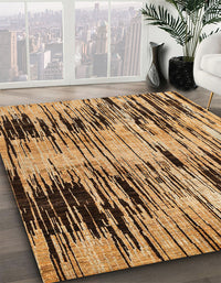 Abstract Red Brown Modern Rug, abs4277