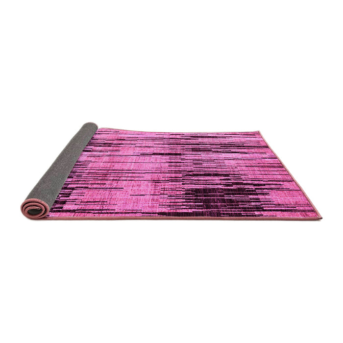 Sideview of Abstract Pink Modern Rug, abs4277pnk