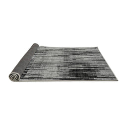 Sideview of Abstract Gray Modern Rug, abs4277gry