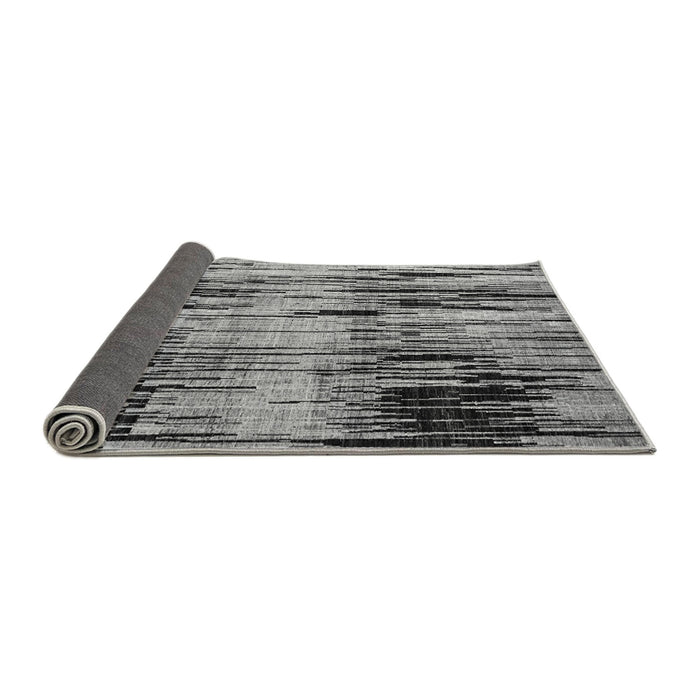 Sideview of Abstract Gray Modern Rug, abs4277gry