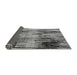 Sideview of Abstract Gray Modern Rug, abs4277gry