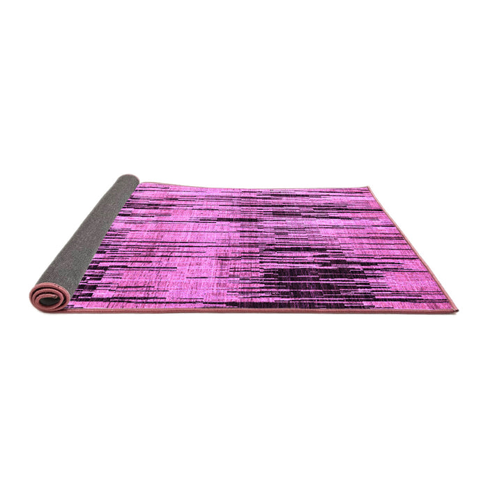 Sideview of Abstract Purple Modern Rug, abs4277pur