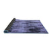 Sideview of Abstract Blue Modern Rug, abs4277blu