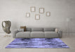 Machine Washable Abstract Blue Modern Rug in a Living Room, wshabs4277blu