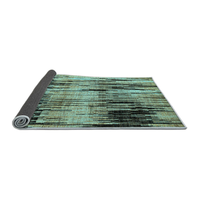 Sideview of Abstract Light Blue Modern Rug, abs4277lblu
