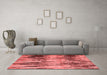 Modern Red Washable Rugs