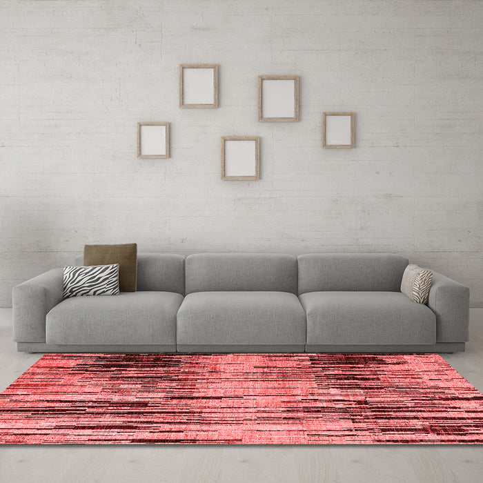 Modern Red Washable Rugs