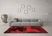 Modern Red Washable Rugs