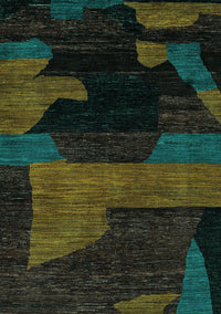 Abstract Turquoise Modern Rug, abs4278turq