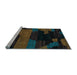 Sideview of Machine Washable Abstract Light Blue Modern Rug, wshabs4278lblu