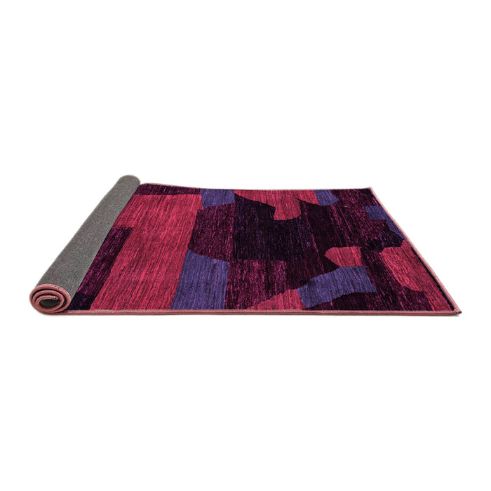 Sideview of Abstract Pink Modern Rug, abs4278pnk