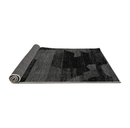 Sideview of Abstract Gray Modern Rug, abs4278gry