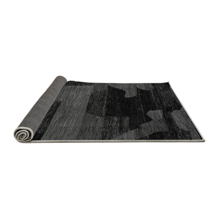 Sideview of Abstract Gray Modern Rug, abs4278gry