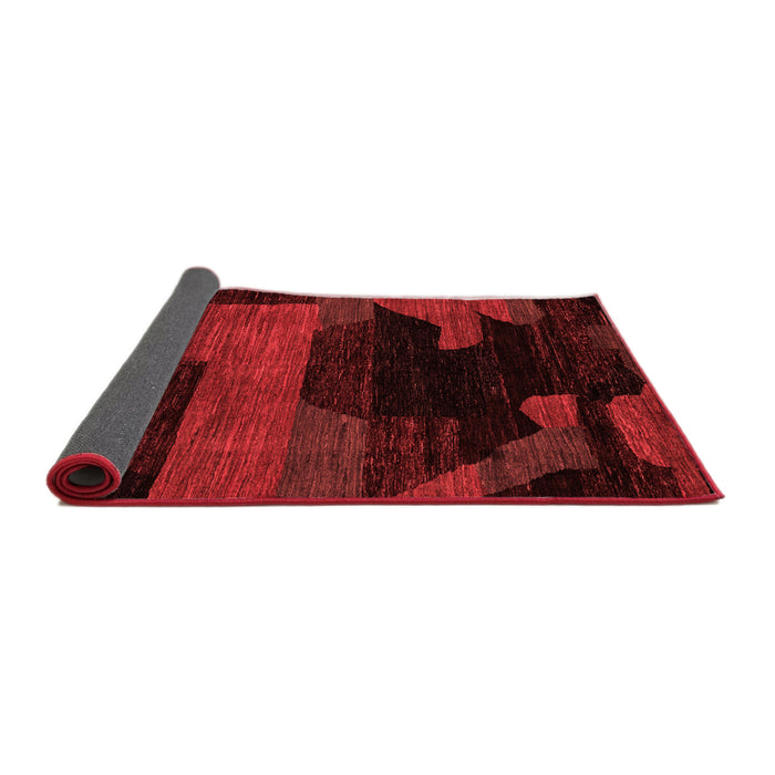 Abstract Red Modern Area Rugs