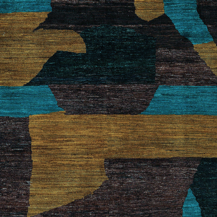 Machine Washable Abstract Light Blue Modern Rug, wshabs4278lblu