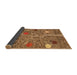 Sideview of Abstract Saddle Brown Modern Rug, abs4279