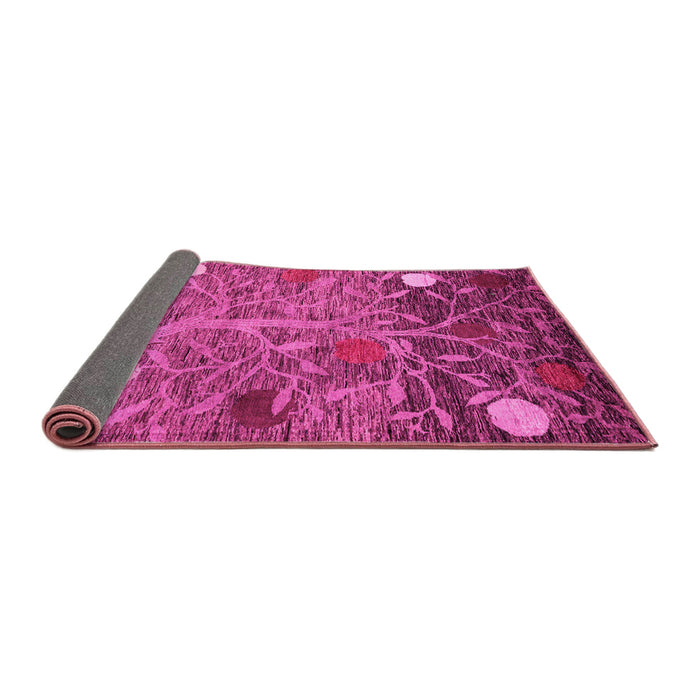 Sideview of Abstract Pink Modern Rug, abs4279pnk