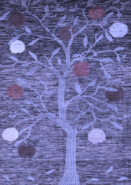 Abstract Blue Modern Rug, abs4279blu