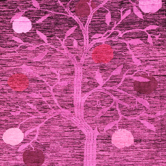 Machine Washable Abstract Pink Modern Rug, wshabs4279pnk