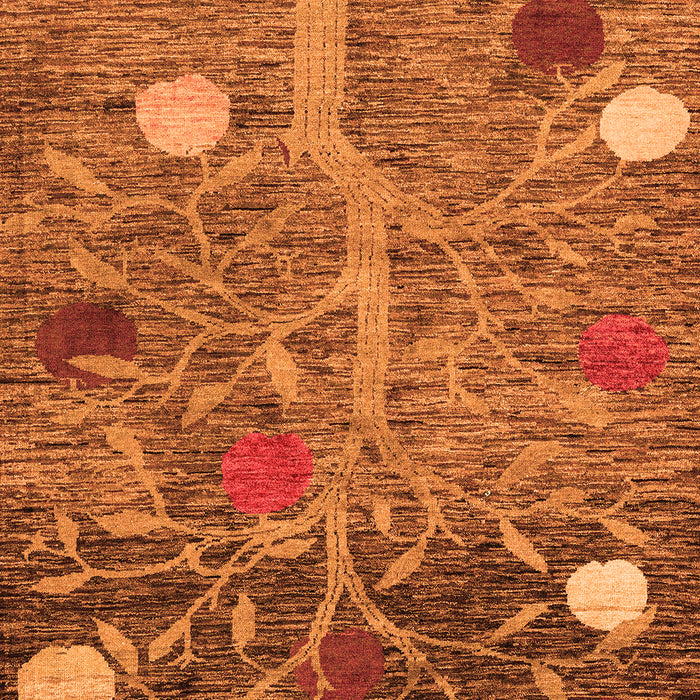 Machine Washable Abstract Orange Modern Area Rugs, wshabs4279org