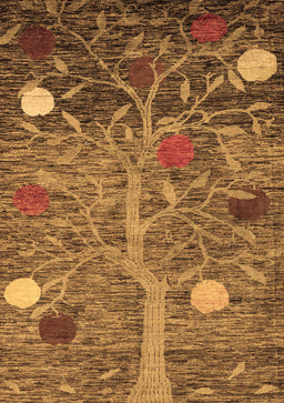 Abstract Brown Modern Rug, abs4279brn