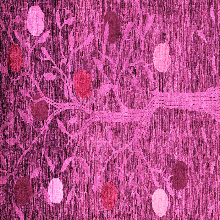 Square Abstract Pink Modern Rug, abs4279pnk