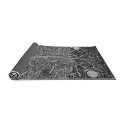 Sideview of Abstract Gray Modern Rug, abs4279gry