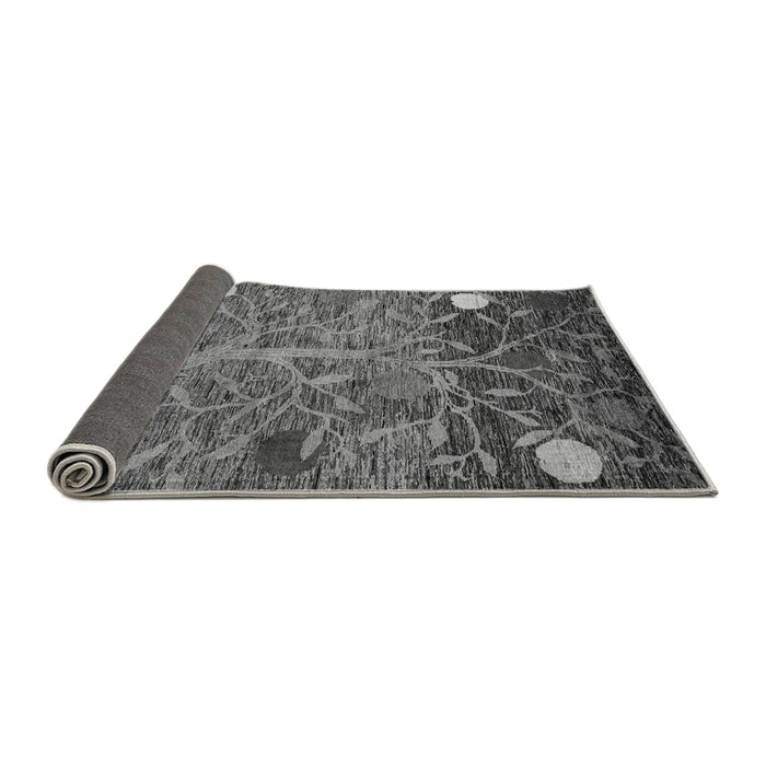 Sideview of Abstract Gray Modern Rug, abs4279gry