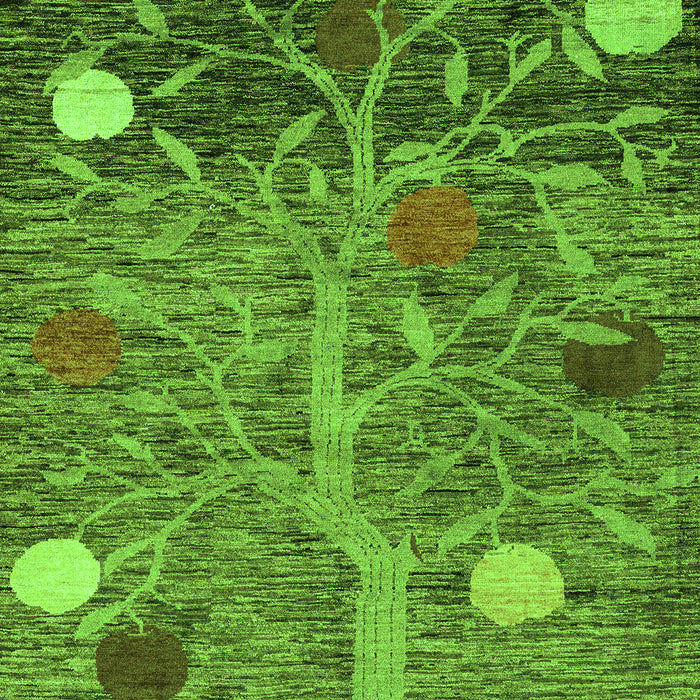 Abstract Green Modern Rug, abs4279grn