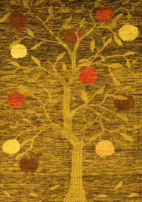 Abstract Yellow Modern Rug, abs4279yw