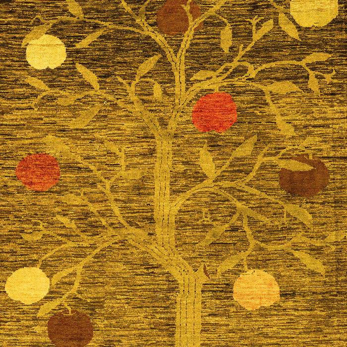 Abstract Yellow Modern Rug, abs4279yw