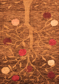 Abstract Orange Modern Rug, abs4279org