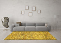 Machine Washable Abstract Yellow Modern Rug, wshabs427yw