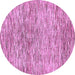 Round Machine Washable Abstract Purple Modern Area Rugs, wshabs427pur