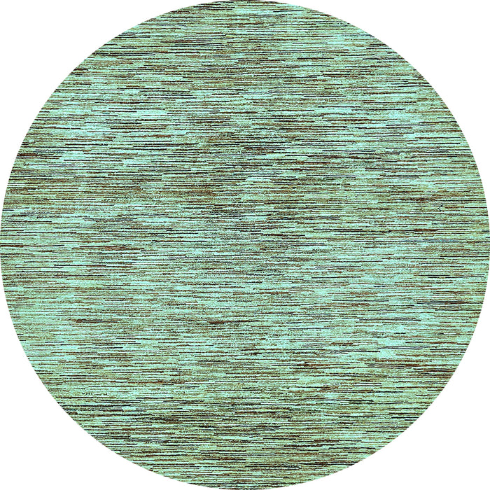 Round Abstract Light Blue Modern Rug, abs427lblu
