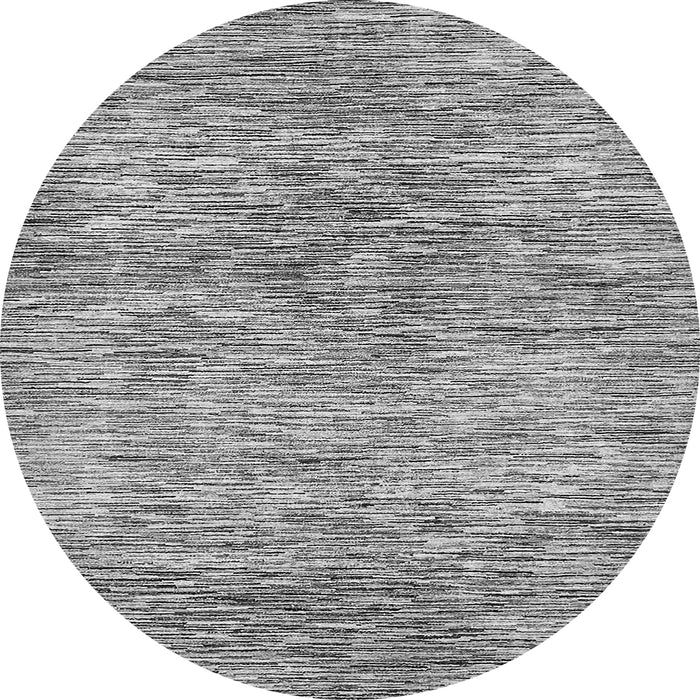 Round Machine Washable Abstract Gray Modern Rug, wshabs427gry