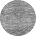 Round Machine Washable Abstract Gray Modern Rug, wshabs427gry