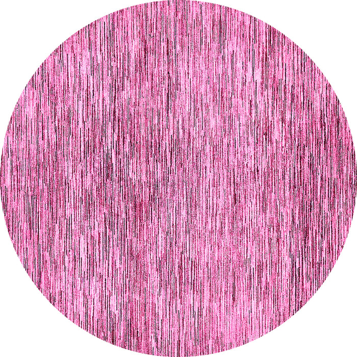 Round Abstract Pink Modern Rug, abs427pnk