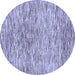 Round Machine Washable Abstract Blue Modern Rug, wshabs427blu