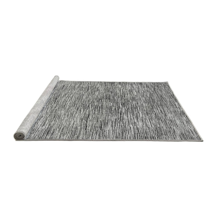 Sideview of Machine Washable Abstract Gray Modern Rug, wshabs427gry